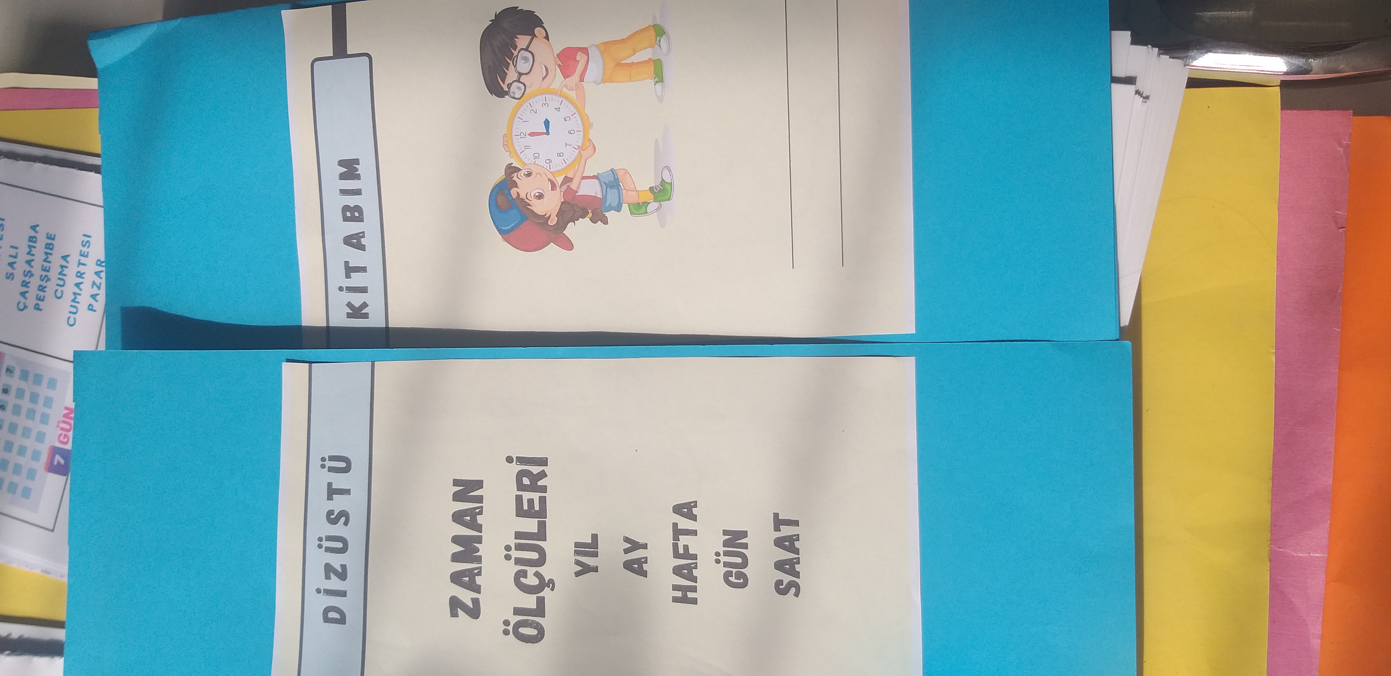 Zaman Ölçüleri Lapbook(Diz üstü kitabı)