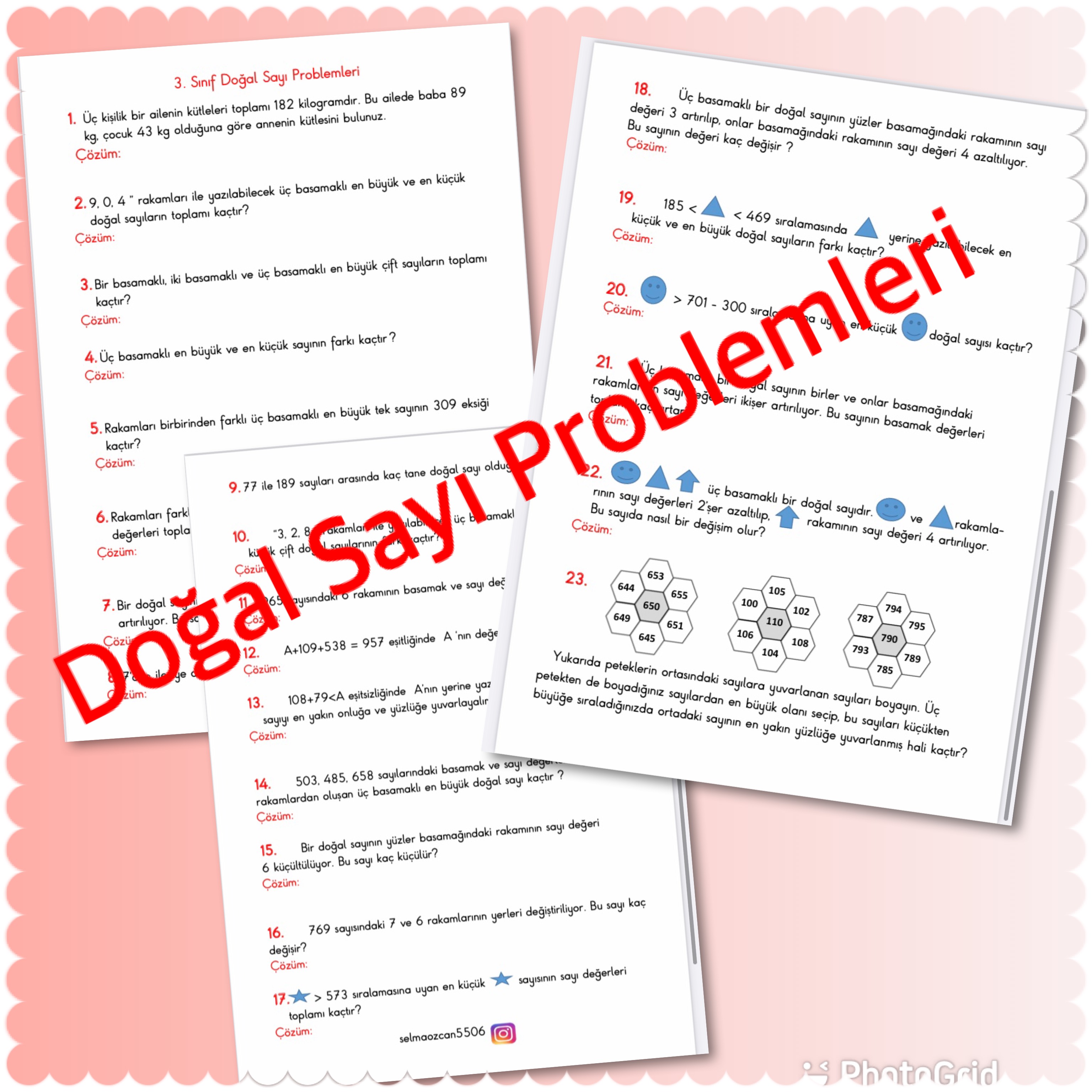 DOĞAL SAYI PROBLEMLERİ