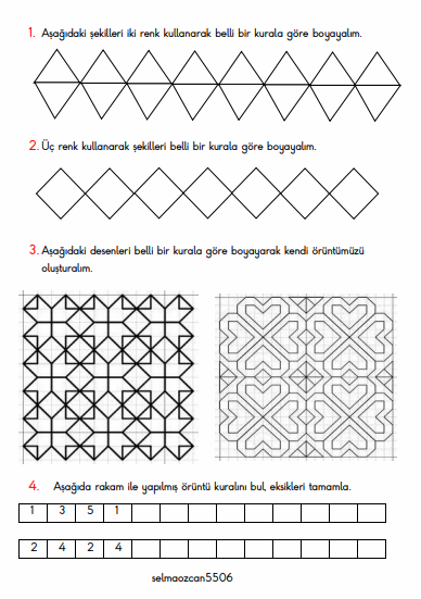 ÖRÜNTÜLER ETKİLEŞİMLİ ÇALIŞMA 5 SAYFA