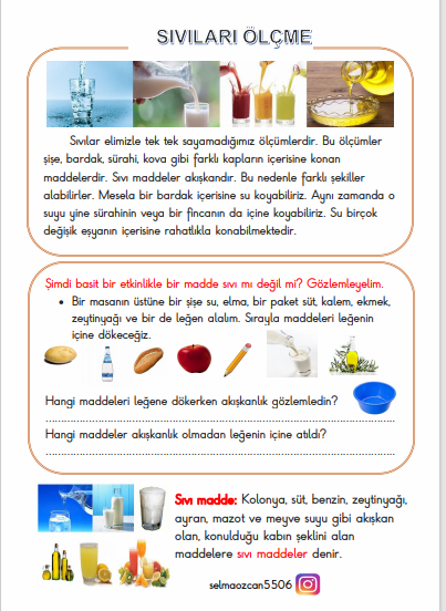 SIVI ÖLÇME VE ÇALIŞMA YAPRAKLARI ,PROBLEMLER 