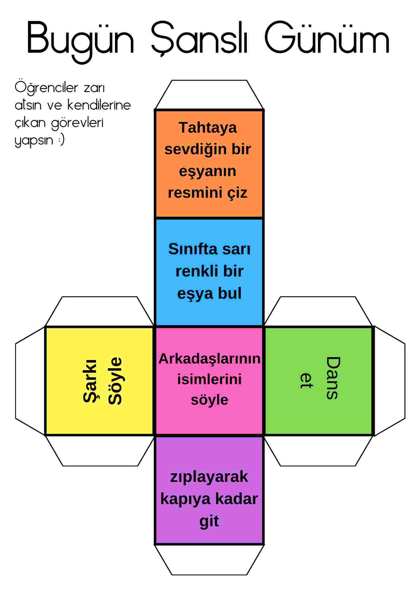 Uyum Haftası Etkinlikleri Bugün Şanslı Günüm Oyunu