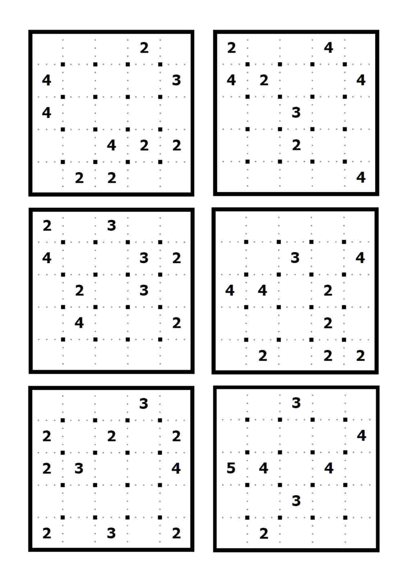 SHIKAKU PUZZLE (DÖRTGENLER) _12 Adet