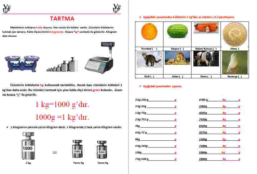 TARTMA  KONUSU VE PROBLEMLER