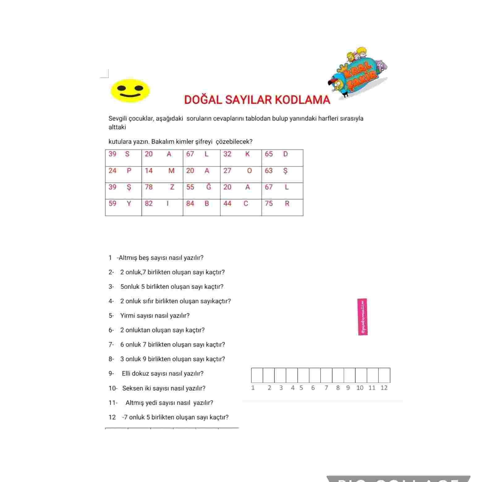 İkinci sınıf matematik 