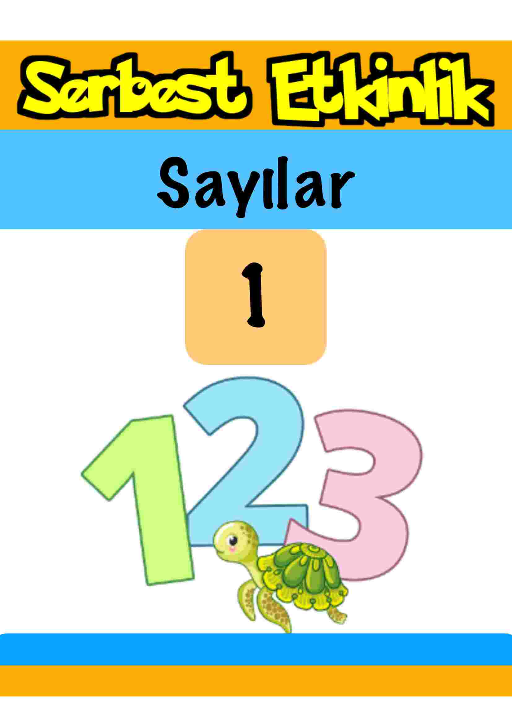 Sayı Yazma Etkinlikleri 1 