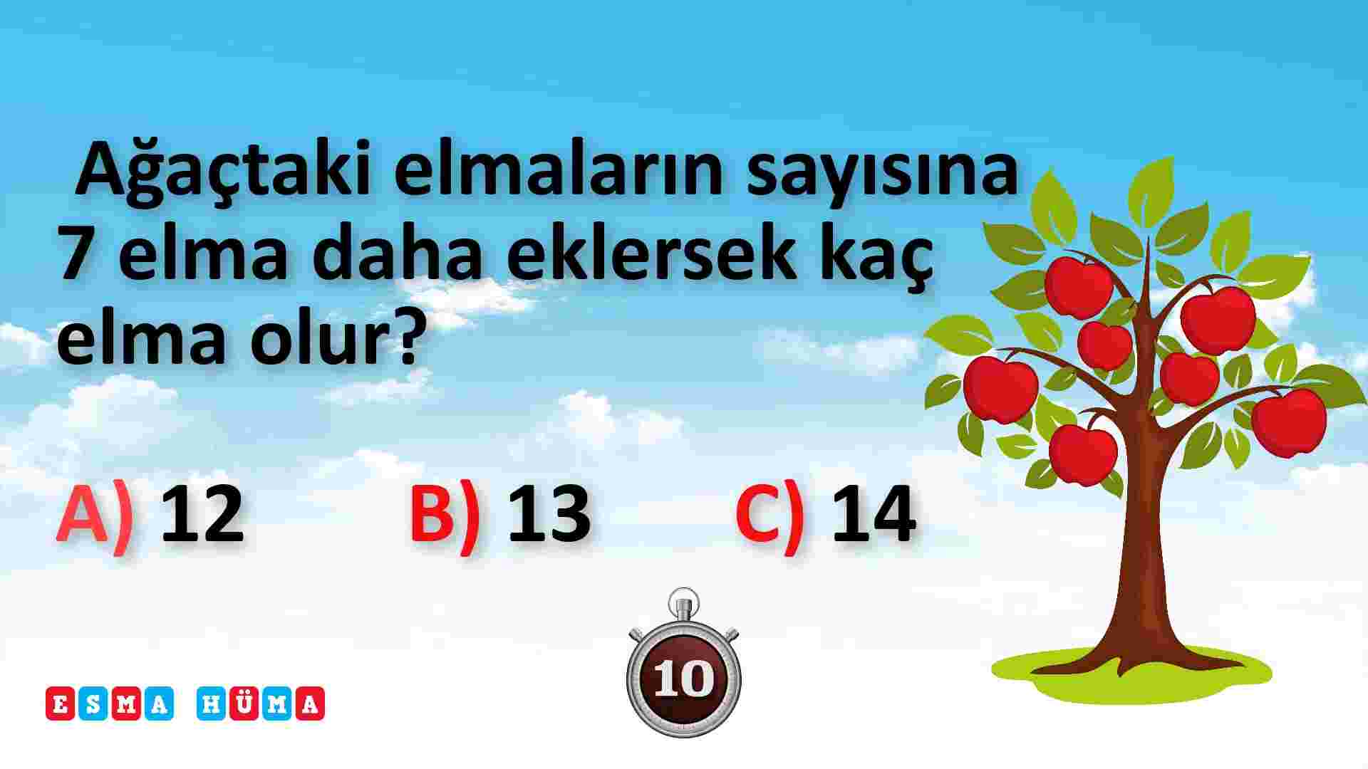 1. Sınıf - Matematik : Test Çöz ! / Toplama İşlemi ( 5 Soru 5 Cevap )